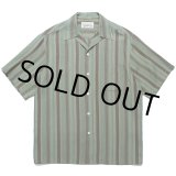 画像: WACKO MARIA/STRIPED OPEN COLLAR SHIRT（GREEN）［ストライプオープンカラーシャツ-24春夏］