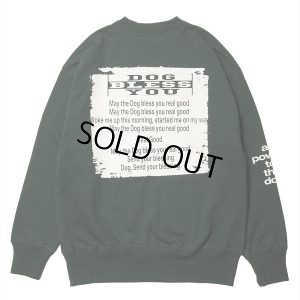 画像2: ROTTWEILER/GRAFFITI SWEATER（GREEN）［クルーネックスウェット-24秋冬］ (2)