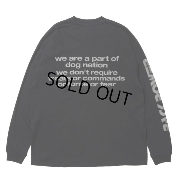 画像2: ROTTWEILER/DOG LOGO LS TEE（BLACK）［プリント長袖T-24秋冬］ (2)