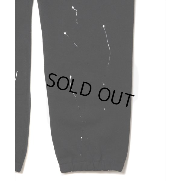 画像4: 【30%OFF】ROTTWEILER/RW PAINTED SWEAT PANTS（BLACK）［ペイント加工スウェットパンツ-24秋冬］ (4)