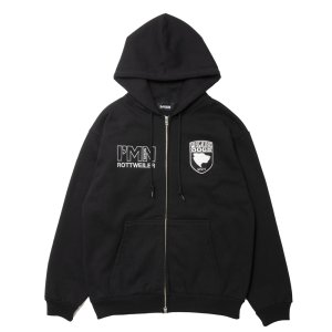 画像: 【30%OFF】ROTTWEILER/WALKING DOG ZIP PARKA（BLACK）［ジップパーカー-24秋冬］