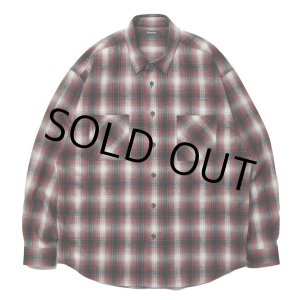 画像: 【30%OFF】ROTTWEILER/R9 NEL CHECK SHIRT（RED）［ネルチェックシャツ-24秋冬］
