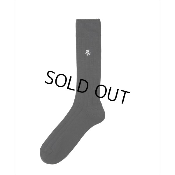 画像2: 【30%OFF】ROTTWEILER/R9 PURPLES SOX（BLACK）［ソックス-24秋冬］ (2)