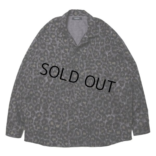 画像1: 【30%OFF】ROTTWEILER/R9 LEOPARD OPENCOLLAR SHIRT（YELLOW）［レオパードオープンカラーシャツ-24秋冬］ (1)