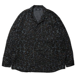 画像: 【30%OFF】ROTTWEILER/R9 LEOPARD OPENCOLLAR SHIRT（GREEN）［レオパードオープンカラーシャツ-24秋冬］