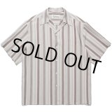 画像: WACKO MARIA/STRIPED OPEN COLLAR SHIRT（GRAY）［ストライプオープンカラーシャツ-24春夏］