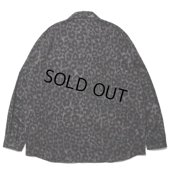 画像2: 【30%OFF】ROTTWEILER/R9 LEOPARD OPENCOLLAR SHIRT（YELLOW）［レオパードオープンカラーシャツ-24秋冬］ (2)