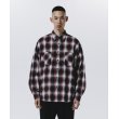 画像4: 【30%OFF】ROTTWEILER/R9 NEL CHECK SHIRT（RED）［ネルチェックシャツ-24秋冬］ (4)