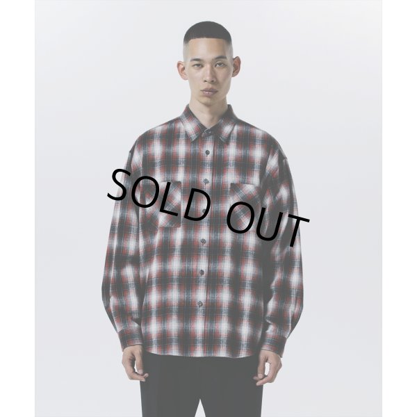 画像4: 【30%OFF】ROTTWEILER/R9 NEL CHECK SHIRT（RED）［ネルチェックシャツ-24秋冬］ (4)