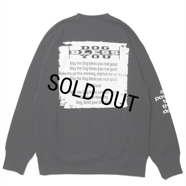 画像2: 【30%OFF】ROTTWEILER/GRAFFITI SWEATER（CHARCOAL）［クルーネックスウェット-24秋冬］ (2)