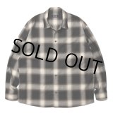 画像: 【30%OFF】ROTTWEILER/R9 OMBRE OPENCOLLAR SHIRT（BLACK）［オンブレオープンカラーシャツ-24秋冬］