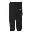 画像1: 【30%OFF】ROTTWEILER/RW PAINTED SWEAT PANTS（BLACK）［ペイント加工スウェットパンツ-24秋冬］ (1)