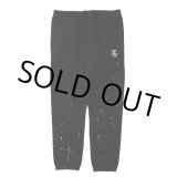 画像: 【30%OFF】ROTTWEILER/RW PAINTED SWEAT PANTS（BLACK）［ペイント加工スウェットパンツ-24秋冬］