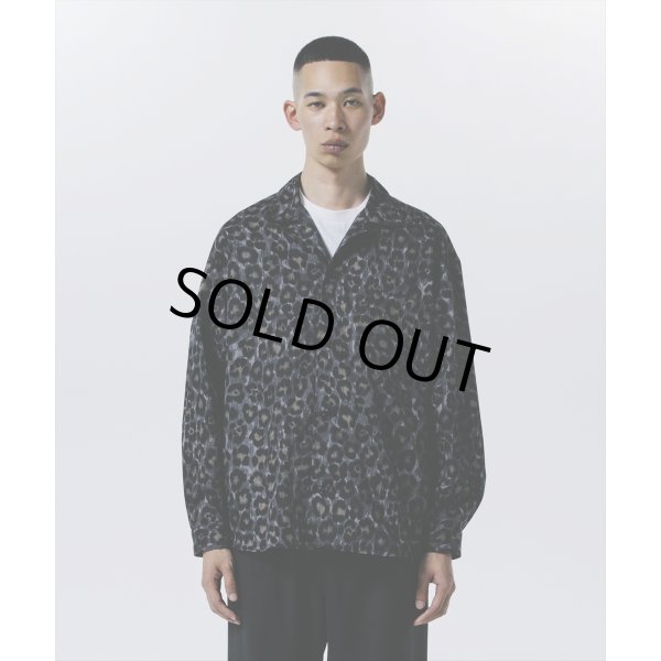 画像4: 【30%OFF】ROTTWEILER/R9 LEOPARD OPENCOLLAR SHIRT（YELLOW）［レオパードオープンカラーシャツ-24秋冬］ (4)