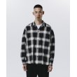 画像4: 【30%OFF】ROTTWEILER/R9 OMBRE OPENCOLLAR SHIRT（BLACK）［オンブレオープンカラーシャツ-24秋冬］ (4)
