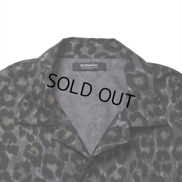 画像3: 【30%OFF】ROTTWEILER/R9 LEOPARD OPENCOLLAR SHIRT（YELLOW）［レオパードオープンカラーシャツ-24秋冬］ (3)