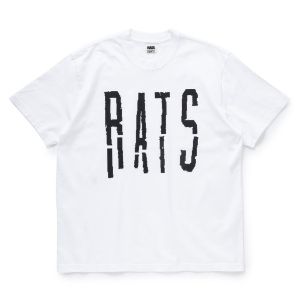 画像1: 【30%OFF】RATS/BLOKEN TEE（WHITE）［プリントT-24春夏］ (1)