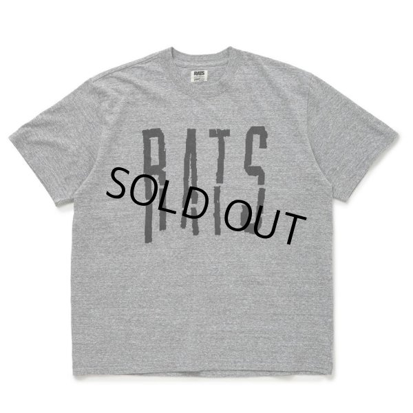 画像1: RATS/BLOKEN TEE（HEATHER GRAY）［プリントT-24春夏］ (1)