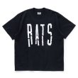 画像1: 【30%OFF】RATS/BLOKEN TEE（BLACK）［プリントT-24春夏］ (1)