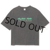 画像: 【30%OFF】CALEE/CALEE LOGO POWDER BLEACH DROP SHOULDER S/S TEE（USED BLACK）［パウダーブリーチT-24春夏］