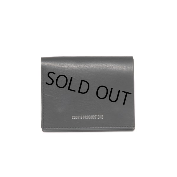 画像1: COOTIE PRODUCTIONS/Leather Compact Purse（Black）［レザーウォレット-24春夏］ (1)