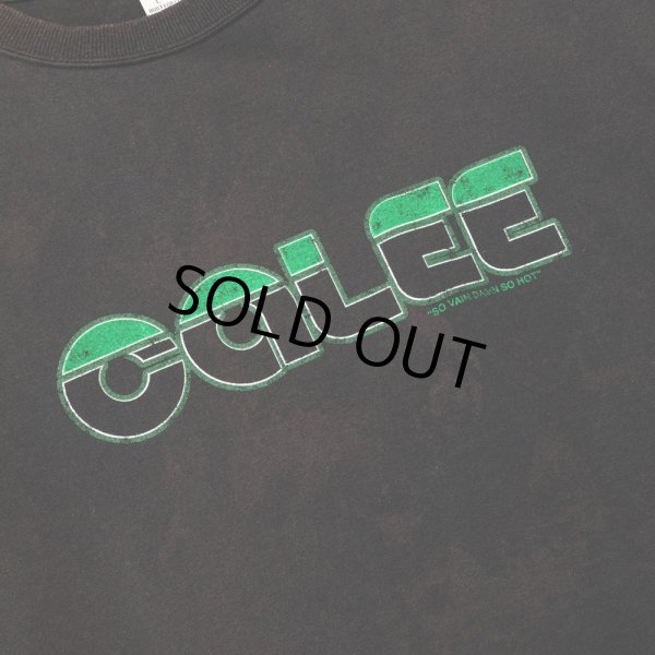 画像3: 【30%OFF】CALEE/CALEE LOGO POWDER BLEACH DROP SHOULDER S/S TEE（USED BLACK）［パウダーブリーチT-24春夏］ (3)