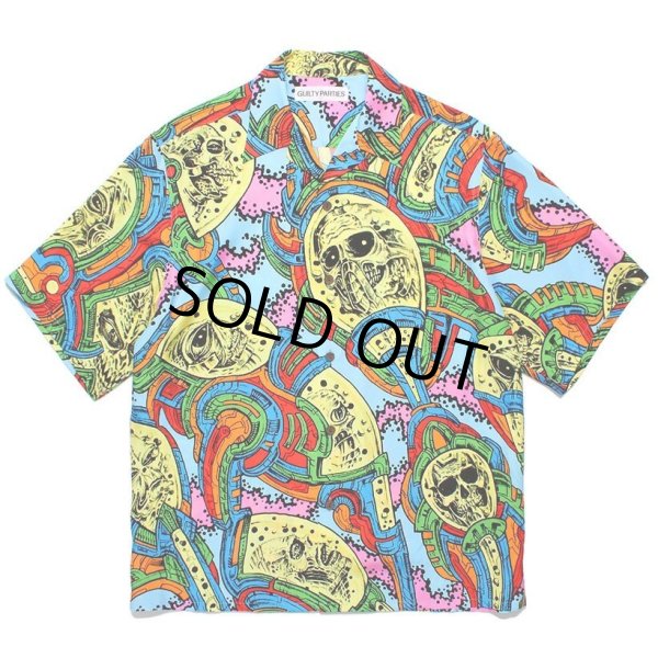 画像1: WACKO MARIA/TIM LEHI / HAWAIIAN SHIRT（BLUE）［ティムリーハイハワイアンシャツ-24春夏］ (1)