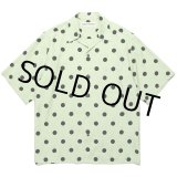 画像: WACKO MARIA/DOTS OPEN COLLAR SHIRT（MINT）［ドットオープンカラーシャツ-24春夏］