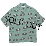 画像: WACKO MARIA/RECORDS HAWAIIAN SHIRT（GREEN）［レコードハワイアンシャツ-24春夏］