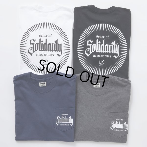 画像3: RATS/SOLIDARITY POCKET TEE（CHARCOAL）［プリントポケT-24春夏］ (3)