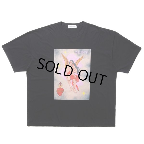 画像1: COOTIE PRODUCTIONS/Print S/S Tee（ANGEL）（Black）［プリントT-24春夏］ (1)