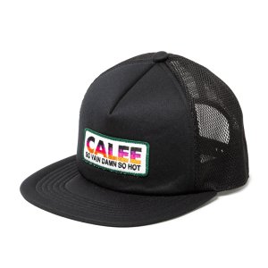 画像: 【30%OFF】CALEE/CALEE LOGO WAPPEN MESH CAP（BLACK）［ワッペンメッシュキャップ-24春夏］
