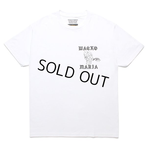 画像1: WACKO MARIA/56 TATTOO STUDIO / T-SHIRT（WHITE）［プリントT-24春夏］ (1)