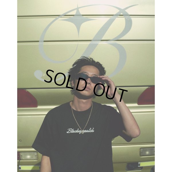 画像2: BlackEyePatch/CHROMED SCRIPT EMBLEM TEE（BLACK） (2)