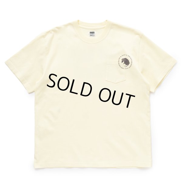 画像1: RATS/CIRCLE POCKET TEE（L.YELLOW）［プリントポケT-24春夏］ (1)