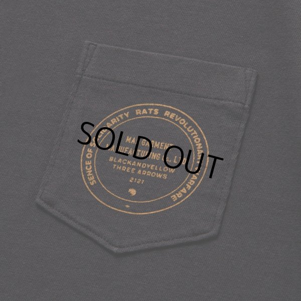 画像4: 【30%OFF】RATS/ASH POCKET TEE（ASH BLACK）［プリントポケT-24春夏］ (4)
