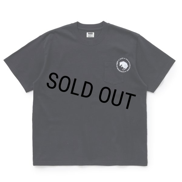 画像1: 【30%OFF】RATS/CIRCLE POCKET TEE（BLACK）［プリントポケT-24春夏］ (1)