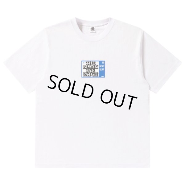 画像1: BlackEyePatch/SCHEDULED DELIVERY LABEL TEE（WHITE） (1)