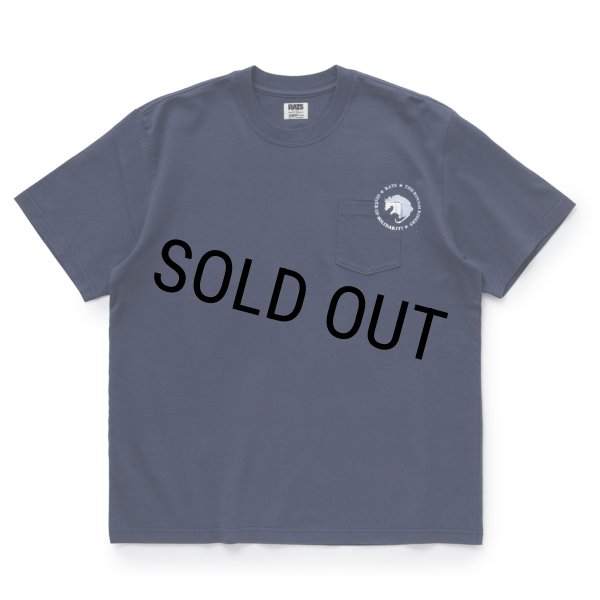 画像1: 【30%OFF】RATS/CIRCLE POCKET TEE（NAVY）［プリントポケT-24春夏］ (1)