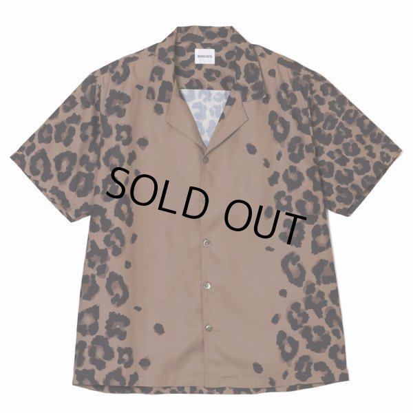 画像1: BUENA VISTA/Leopard bowling shirt（BEIGE）［レオパードボーリングシャツ-24春夏］ (1)