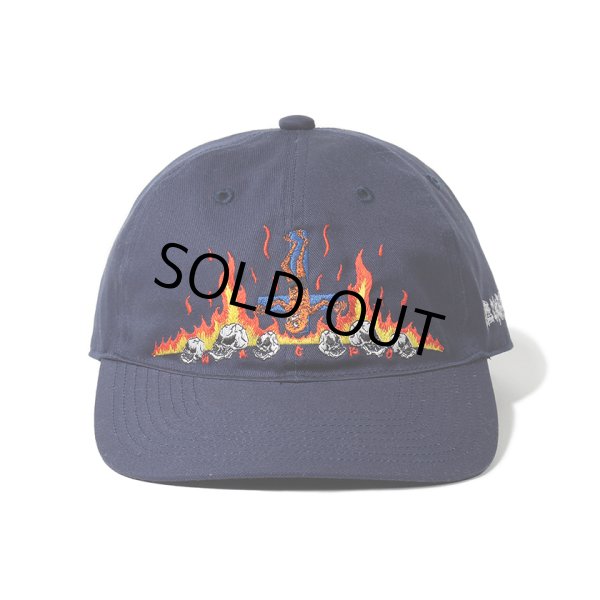 画像1: WACKO MARIA/NECKFACE / 6 PANEL CAP（NAVY）［6パネルキャップ-24春夏］ (1)