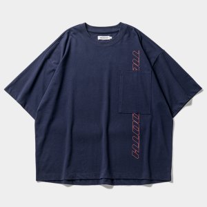 画像: 【30%OFF】TIGHTBOOTH/STRAIGHT UP T-SHIRT（Navy）［プリントポケT-24夏］