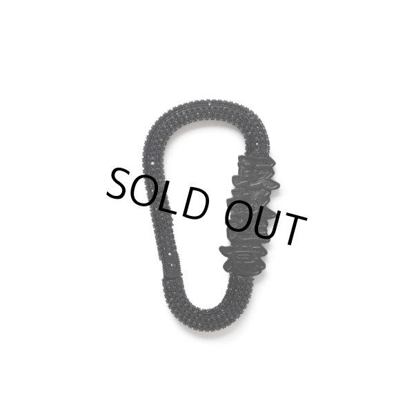 画像1: BlackEyePatch/HANDLE WITH CARE RHINESTONE CARABINER（BLACK） (1)