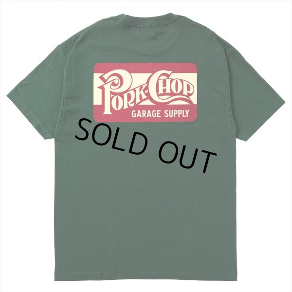 画像1: PORKCHOP/SQUARE LOGO TEE（FOREST GREEN）［プリントT-24春夏］ (1)