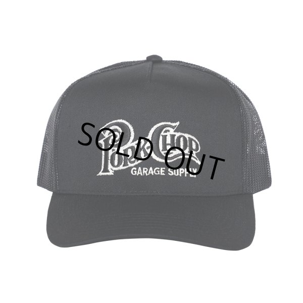 画像1: PORKCHOP/SQUARE LOGO CAP（BLACK）［メッシュキャップ-24春夏］ (1)