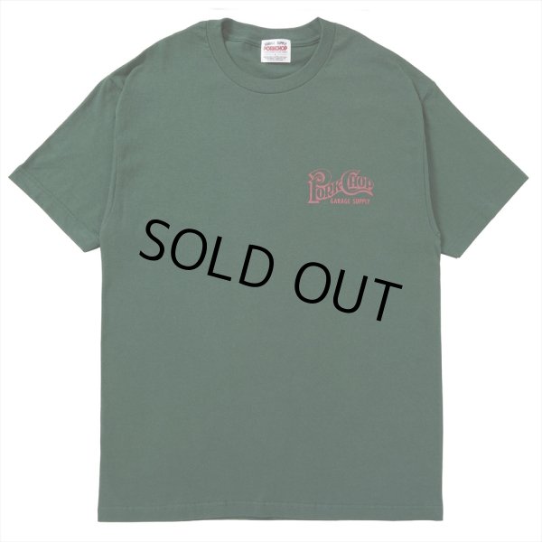 画像2: PORKCHOP/SQUARE LOGO TEE（FOREST GREEN）［プリントT-24春夏］ (2)