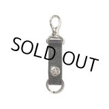 画像: CALEE/SILVER STAR CONCHO LEATHER KEY RING ＜TYPE B＞（BLACK）［レザーキーリング-24春夏］