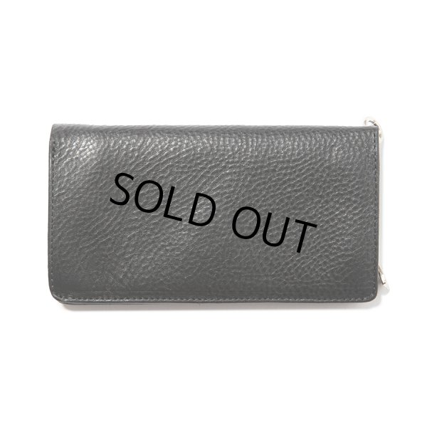 画像2: CALEE/SILVER STAR CONCHO LEATHER LONG WALLET（BLACK）［レザーロングウォレット-24春夏］ (2)