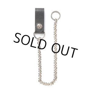 画像: CALEE/SILVER STAR CONCHO LEATHER WALLET CHAIN（BLACK）［ウォレットチェーン-24春夏］