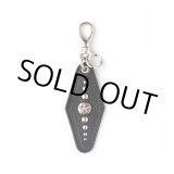 画像: CALEE/SILVER STAR CONCHO LEATHER KEY RING ＜TYPE A＞（BLACK）［レザーキーリング-24春夏］